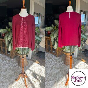 Esley Maroon Blouse